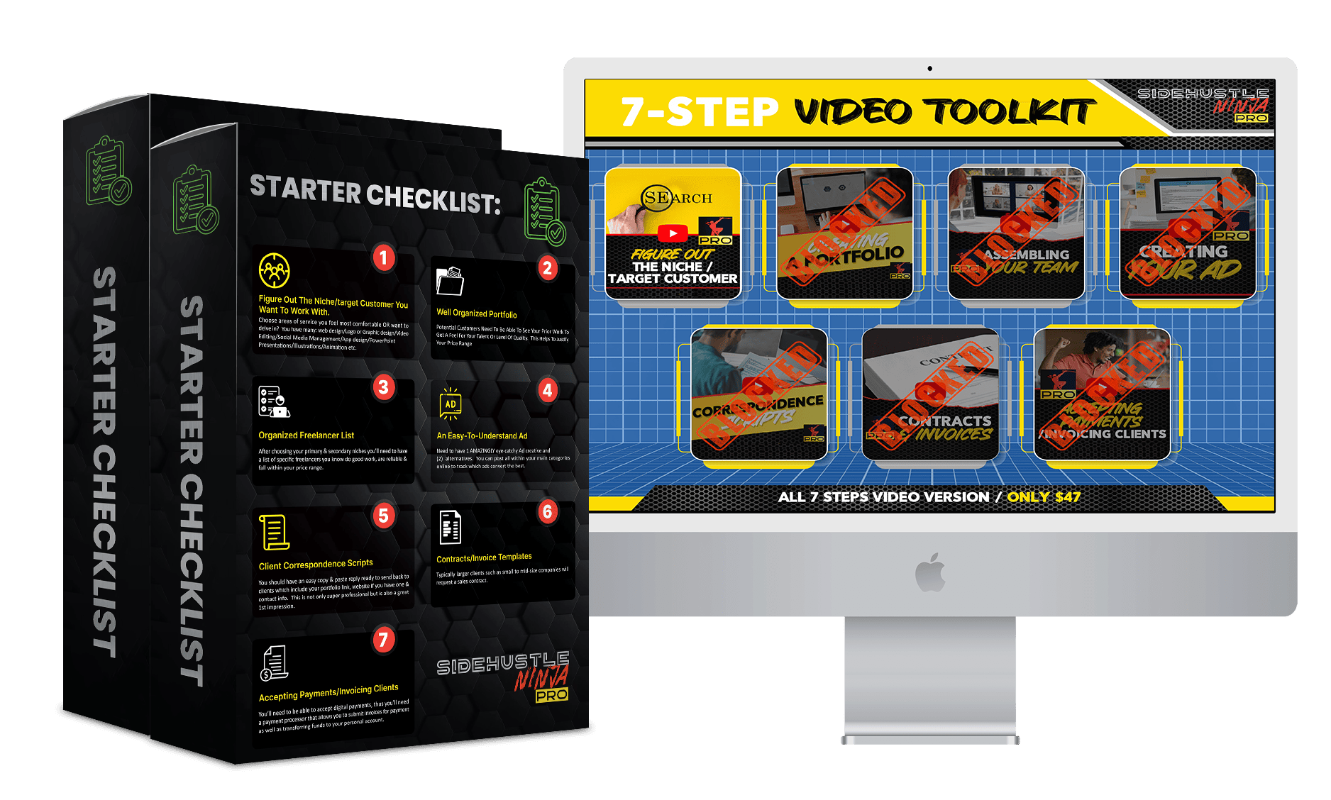 YOUR 7-STEP VIDEO TOOLKIT TODAY – GET THE 1st. VIDEO PLUS YOUR STARTER CHECKLIST! 2 PC Boxes 2.0